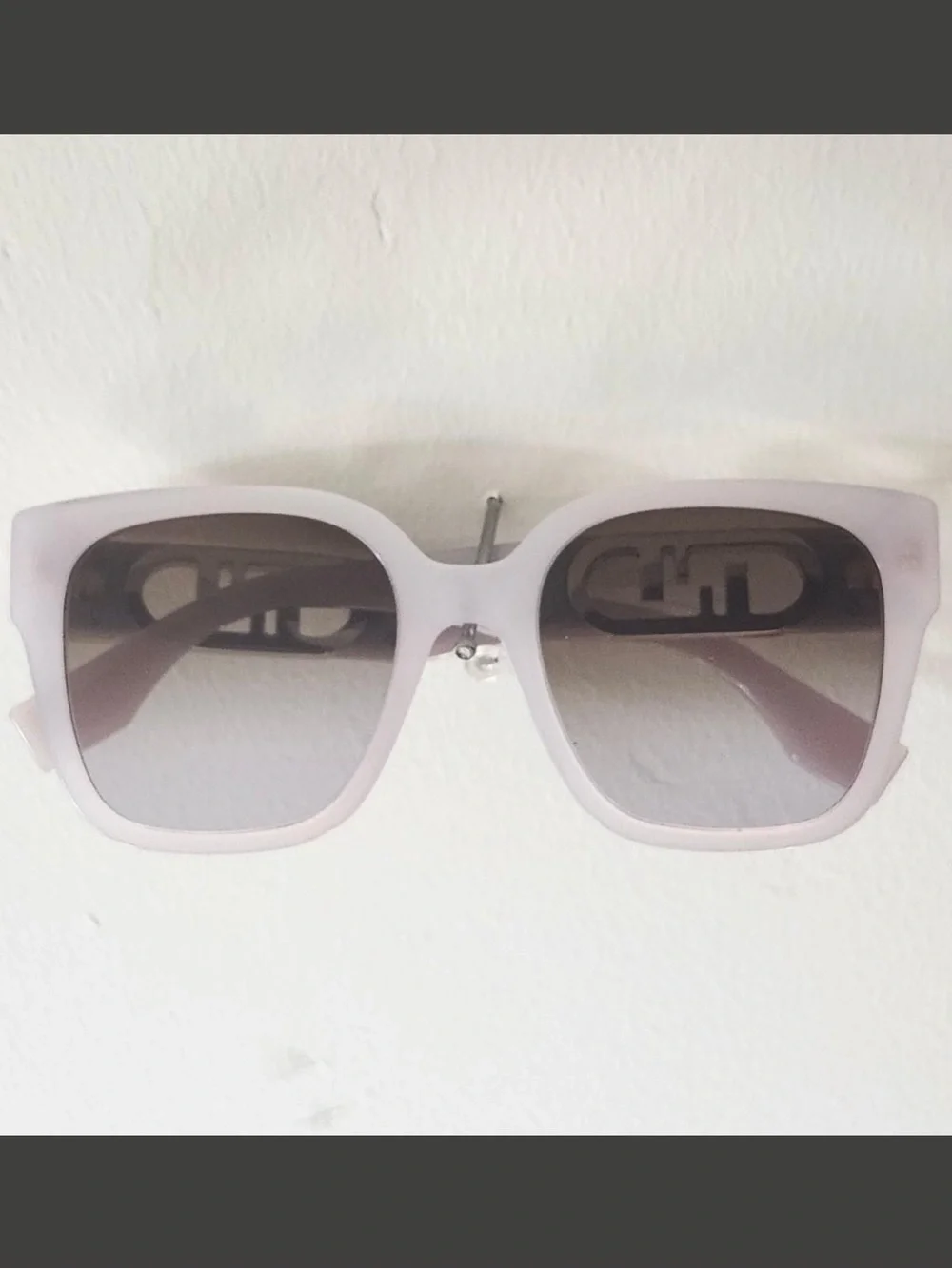 Fendi Lavender Acetate Square-Style Sunglasses